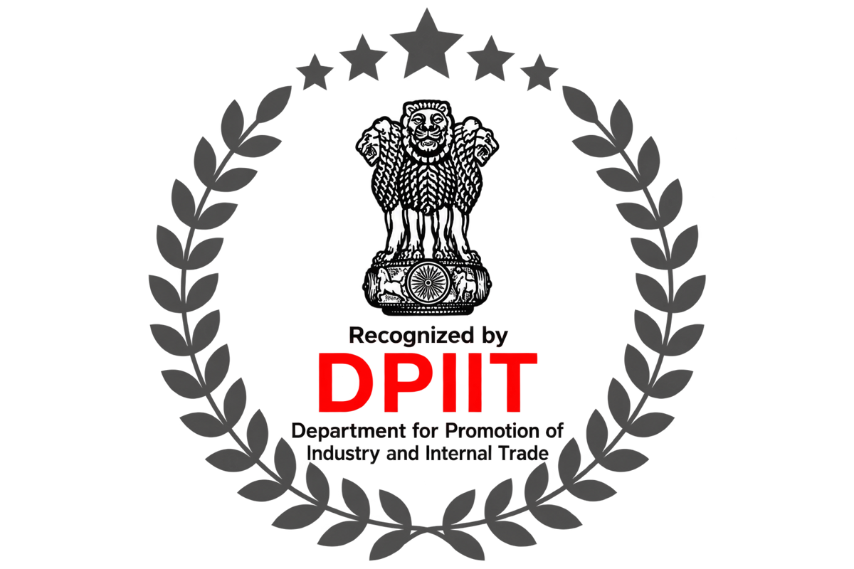 Recognized by DPIIT — Department for Promotion of Industry and Internal Trade